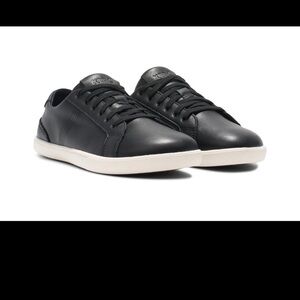 Classic Black Leather Sneakers